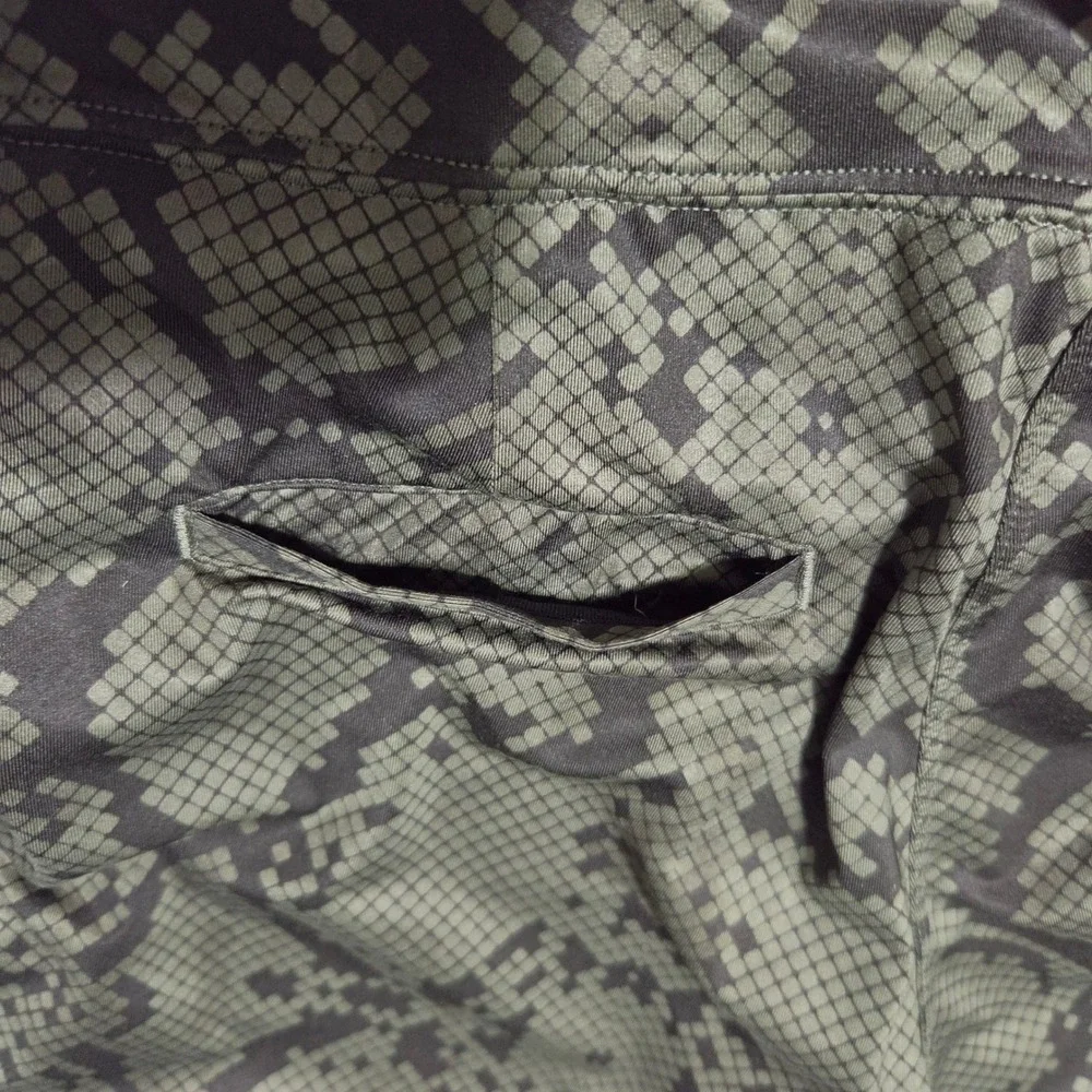 Lululemon Street To Studio Pant II 4 Green Snakeskin Pixelated Jogger Crop 7/8